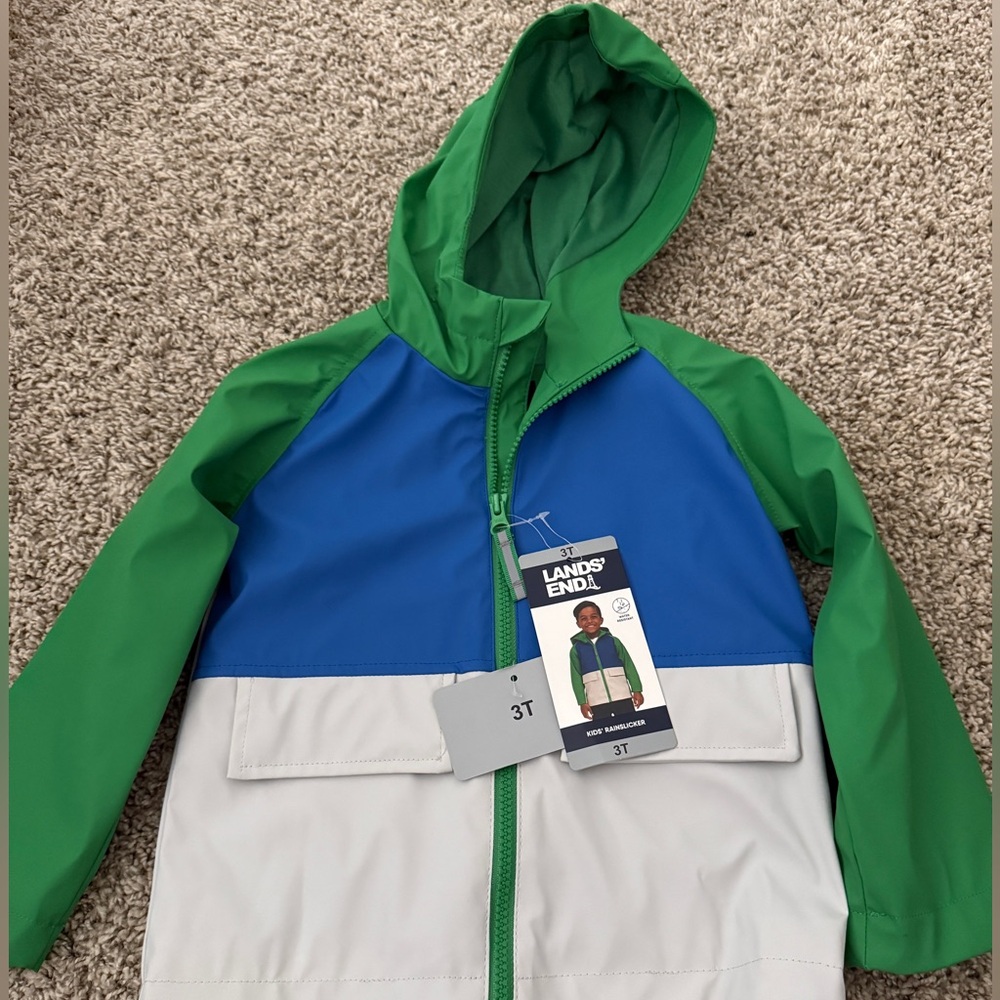 Lands End Rain Coat Size 3T